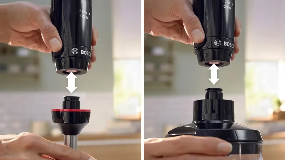 Blender dore Bosch MSM4B621, 1000W, 4 teh, set aksesorësh, e zezë