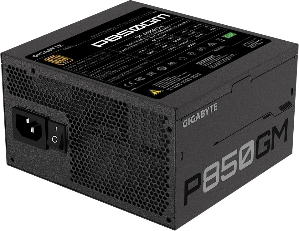 Burimi i Energjisë Gigabyte P850GM, 850 W, 20+4 pin ATX, i Zi