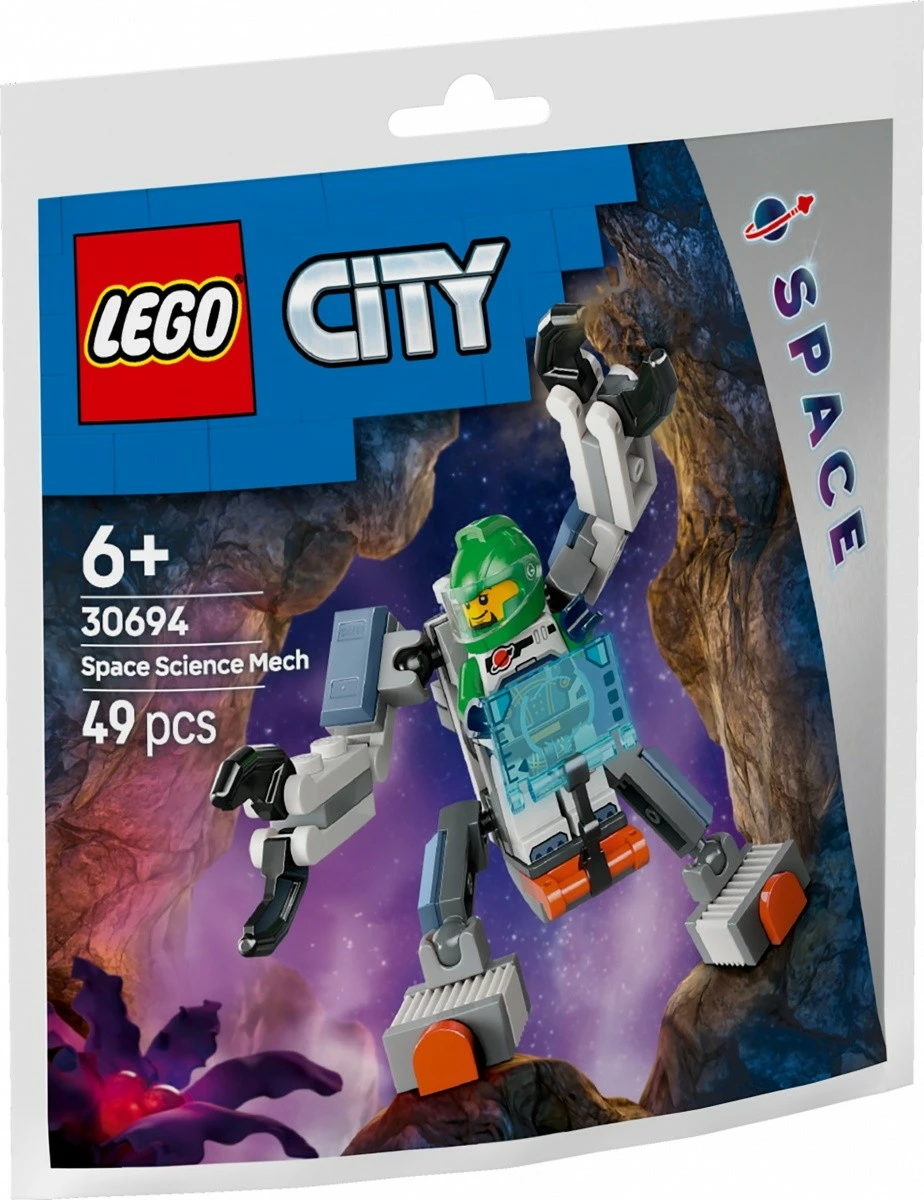 Set LEGO City Cosmic Science Mech 30694, 49 pjesë, plastikë