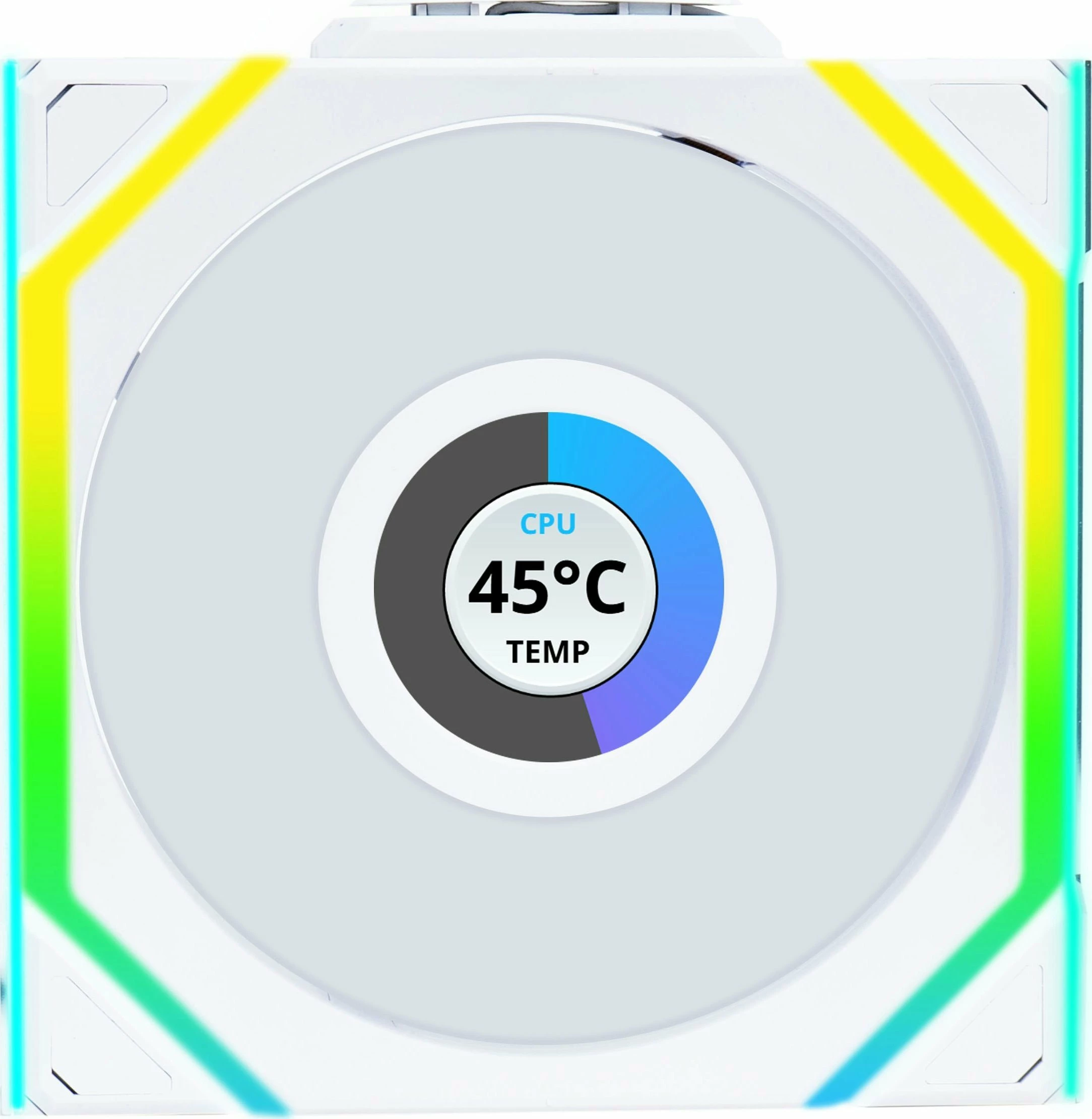 Ventilator PC Lian Li UNI FAN SL Wireless LCD 120mm ARGB 12SLLCD1W1W, 1 copë, i bardhë