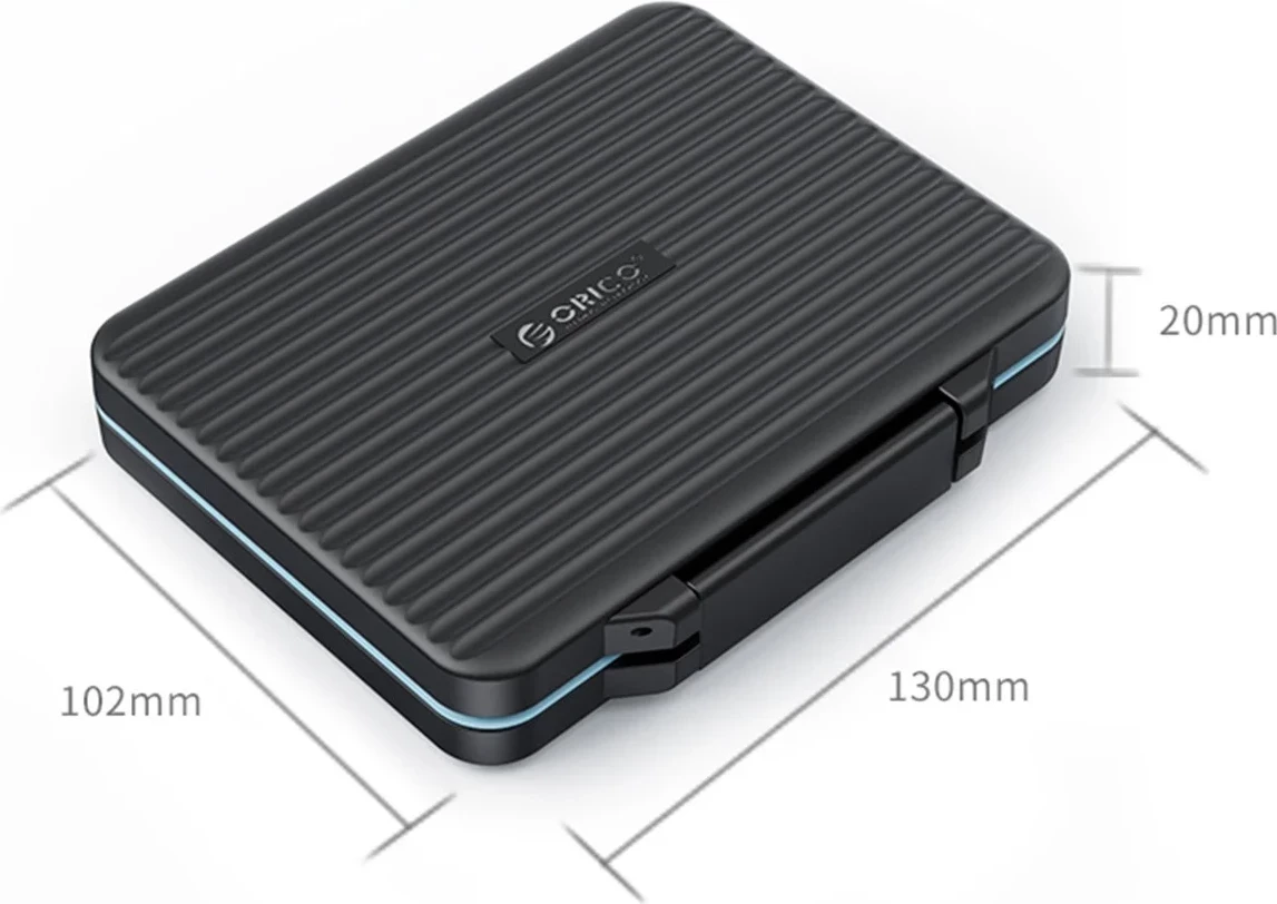 Mbështjellës Orico për karta memorie, 6*SD, 4*microSD, 1*CF