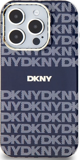 Mbështjellës DKNY IML Mono & Stripe MagSafe për iPhone 15 Pro Max, kaltër