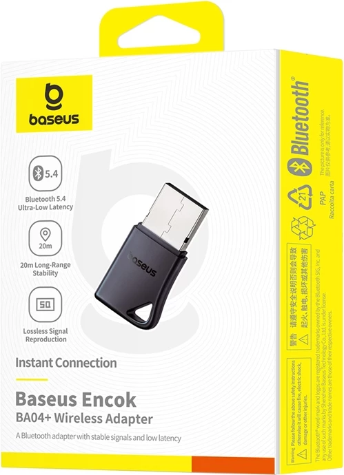 Adapter Bluetooth USB Baseus Encok BA04+, Bluetooth 5.4, i zi