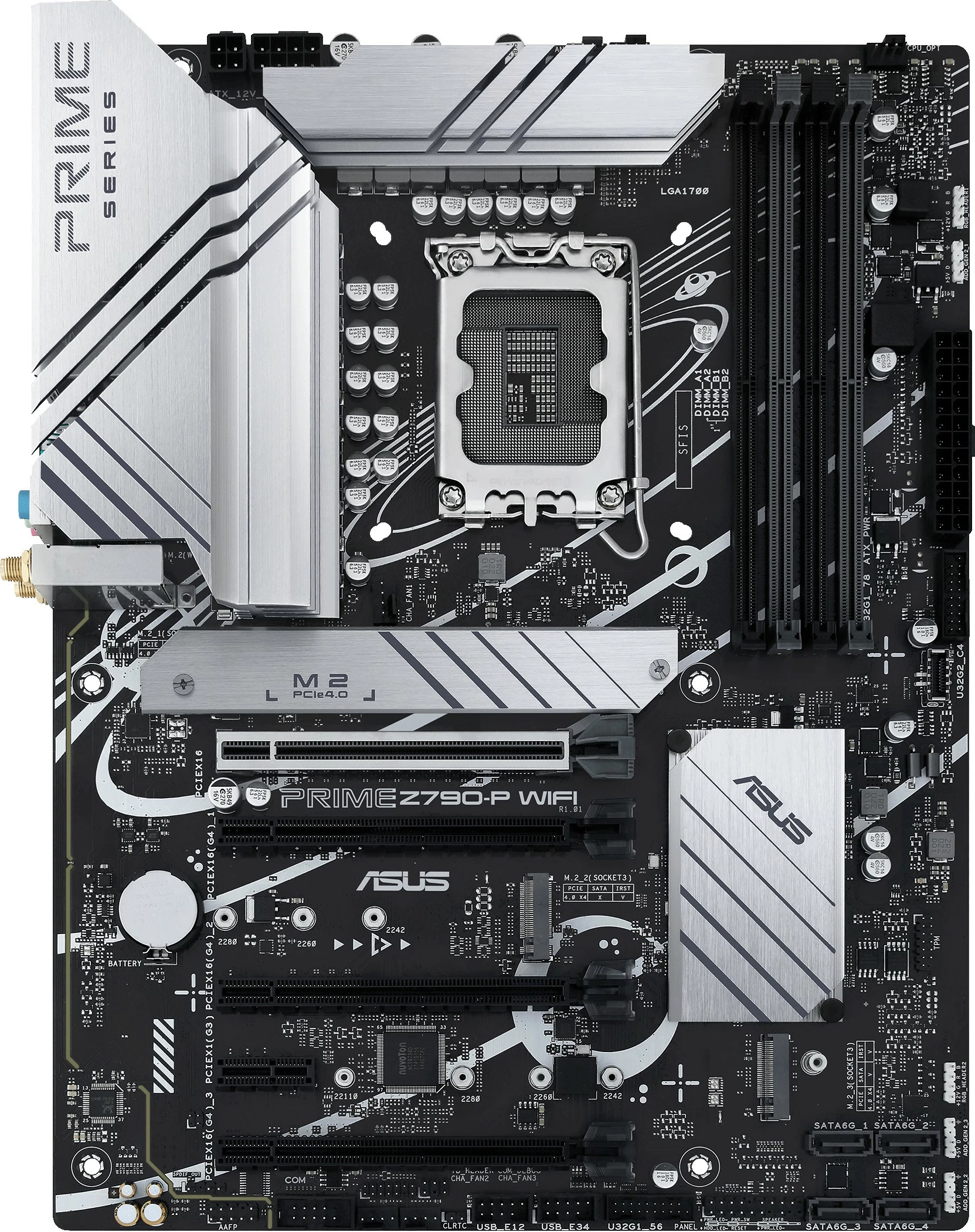 Pllakë amë ASUS PRIME Z790-P WIFI, Intel, LGA 1700, DDR5-SDRAM, 128 GB