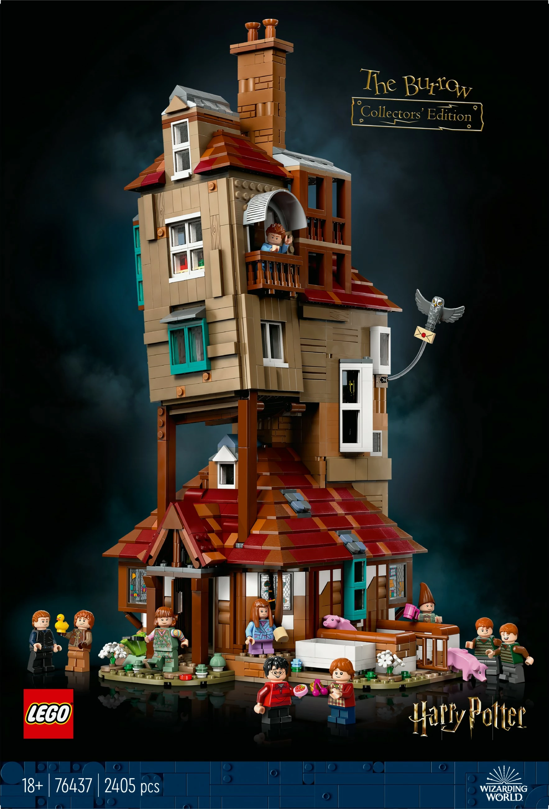 Set ndërtimi LEGO The Burrow, Koleksionist, 2405 pjesë, shumëngjyrësh