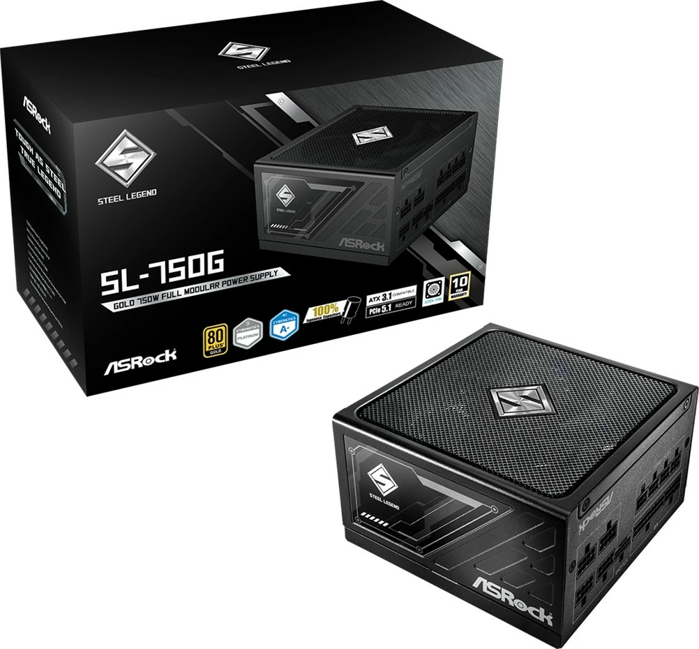 Furnizues energjie ASRock Steel Legend SL-750G 750W, ATX, 80+ Gold, i zi