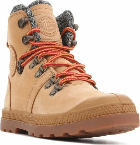 Çizme Palladium Pallabrouse për femra, ngjyrë kafe