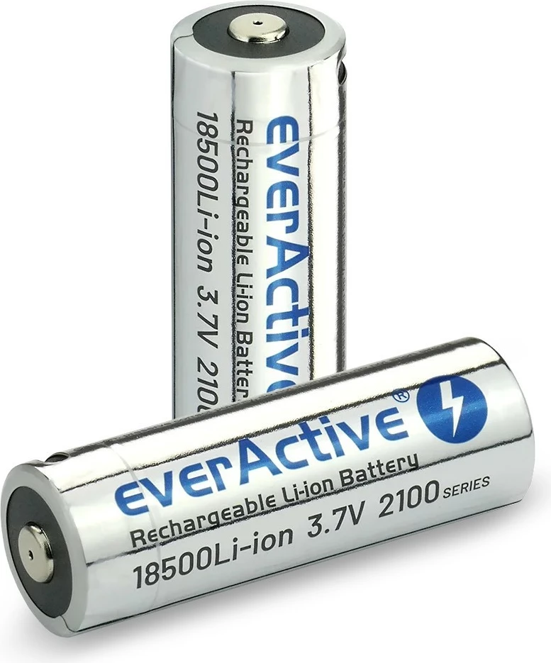 Bateri e rikarikueshme everActive 18500 Li-ion 3.7V, 2100 mAh, USB-C, Silver