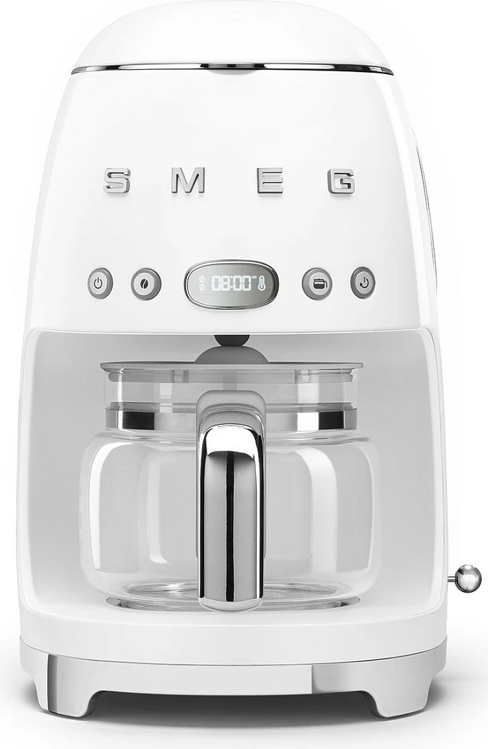 Aparat kafe SMEG DCF02WHEU, 10 filxhanë, automatik, bardhë