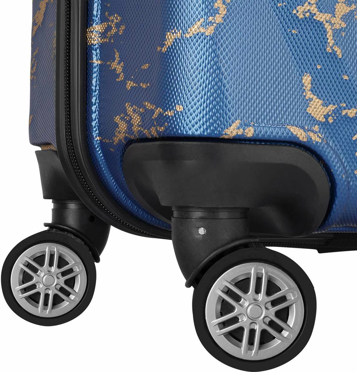 Valixhe udhëtimi Zoozie Bags, Wexta Wx-300, e madhe, ngjyrë kaltër, me printim