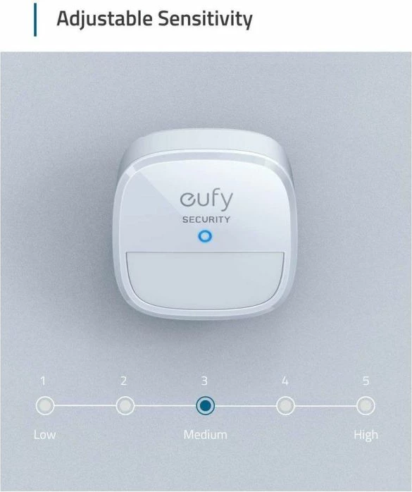 Sensor lëvizjeje ANKER eufy Security T8910021, 100°/9 m, bateri deri 2 vjet, i bardhë