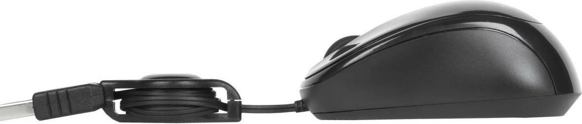 Maus Targus me kabllo tërheqëse, USB, 1000 DPI, i zi