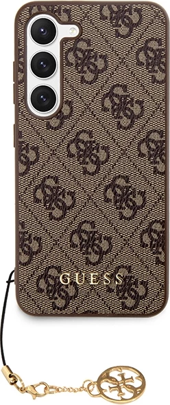 Mbështjellës Guess 4G Charms Collection për Samsung Galaxy A55, Kafe