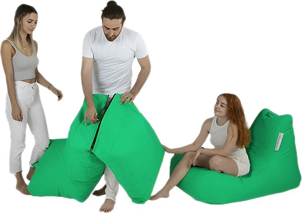 Jastëk kopshti për relaks, ngjyrë e gjelbër, Atelier del Sofa, Siesta Sofa Bed Pouf