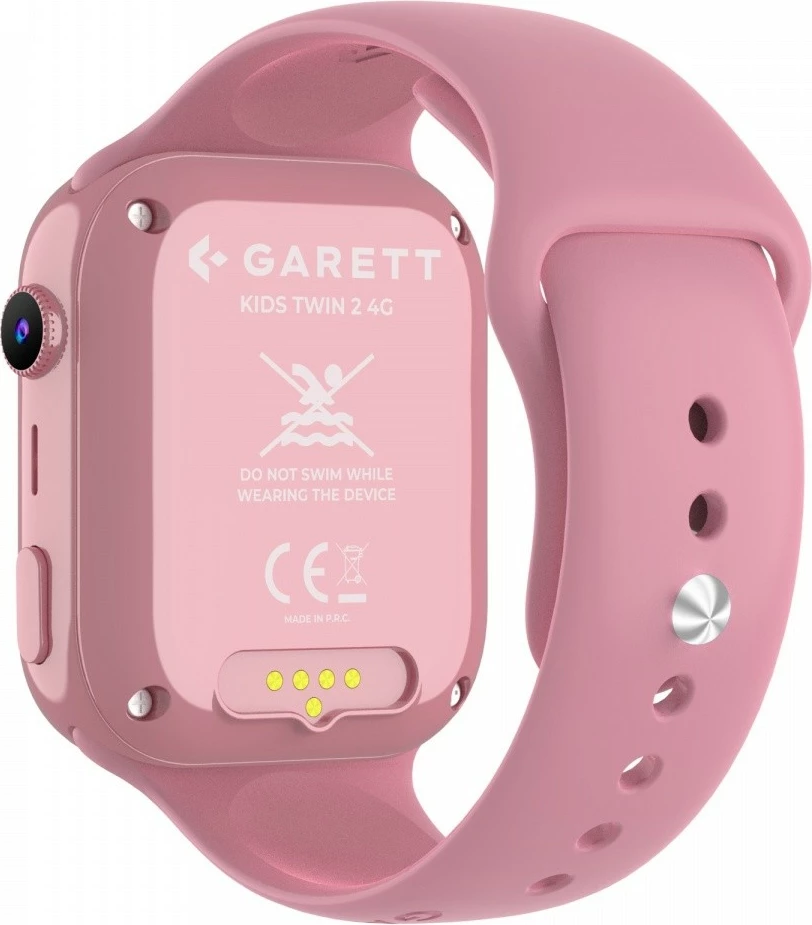 Smartwatch Garett Kids Twin 2 4G, për fëmijë, Rozë