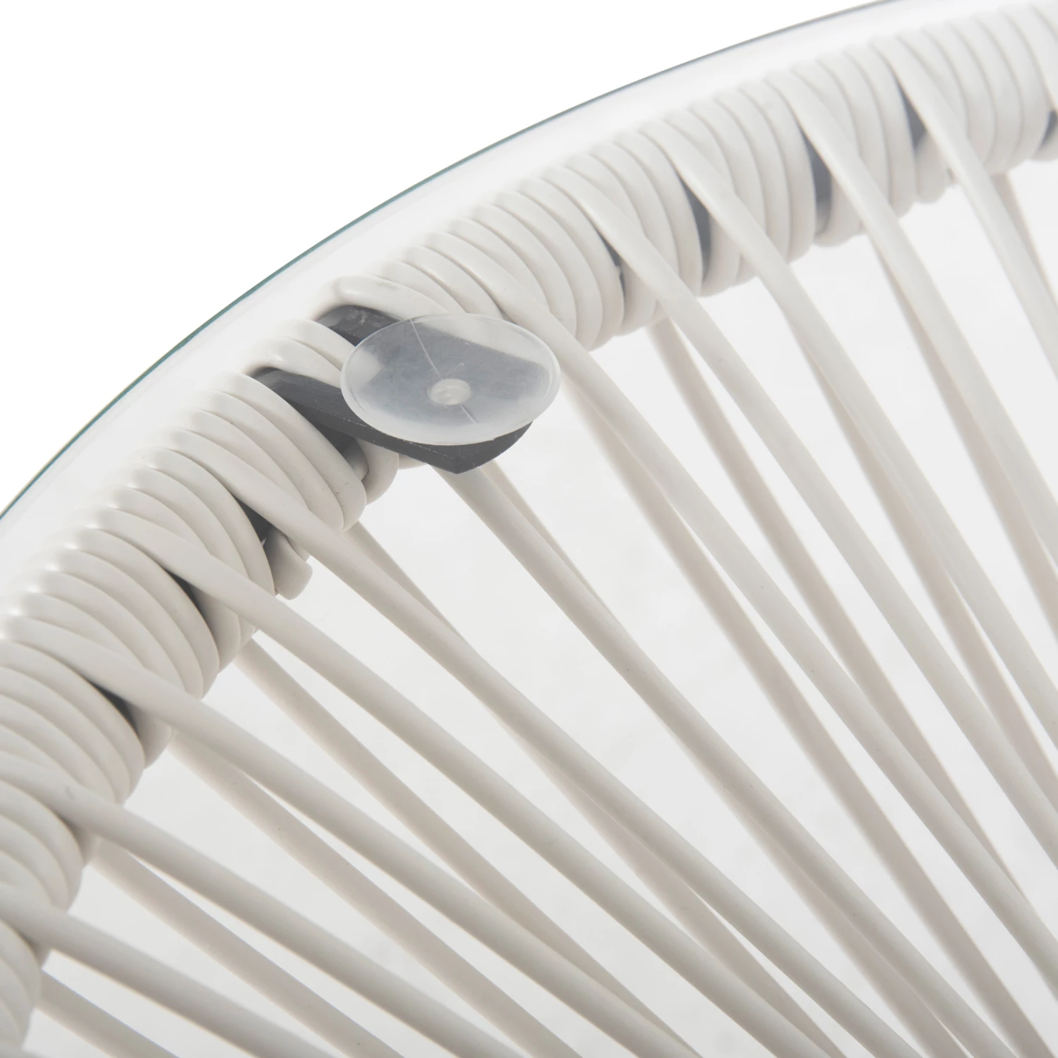 Tavolinë Allegra FH5874.12, e bardhë/zezë, Φ47x45H cm