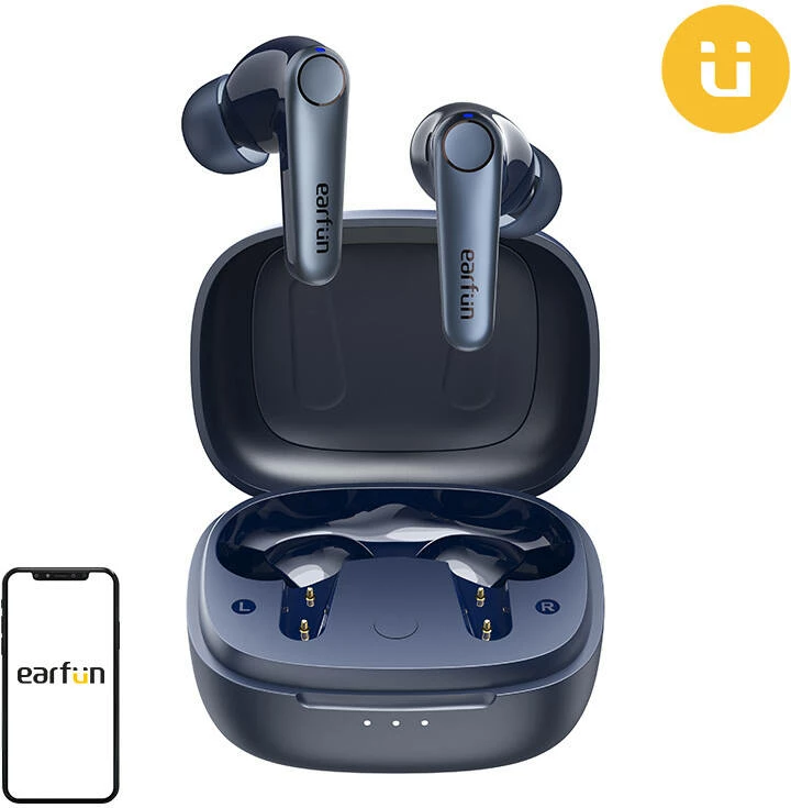 Kufje TWS EarFun Air Pro 3, ANC, Bluetooth 5.3, blu