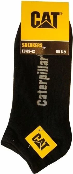 Çorape të shkurta për meshkuj CAT AV50, 39-42, të zeza, 3 palë
