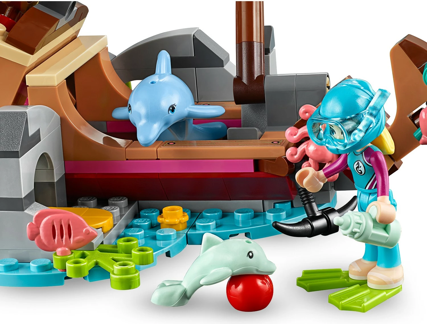 Set ndërtimi LEGO Friends Dolphins Rescue Mission 41378, 363 pjesë, shumëngjyrësh