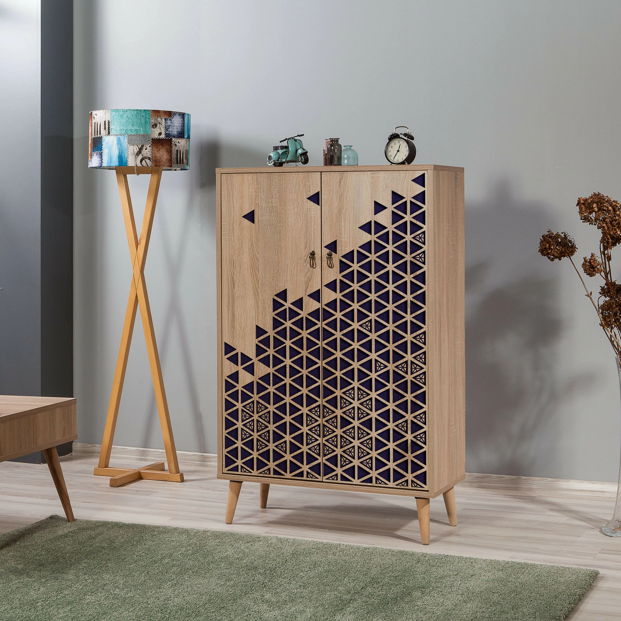 Dollap multifunksional Hanah Home, Multibox - 123, ngjyrë lisi Sonoma