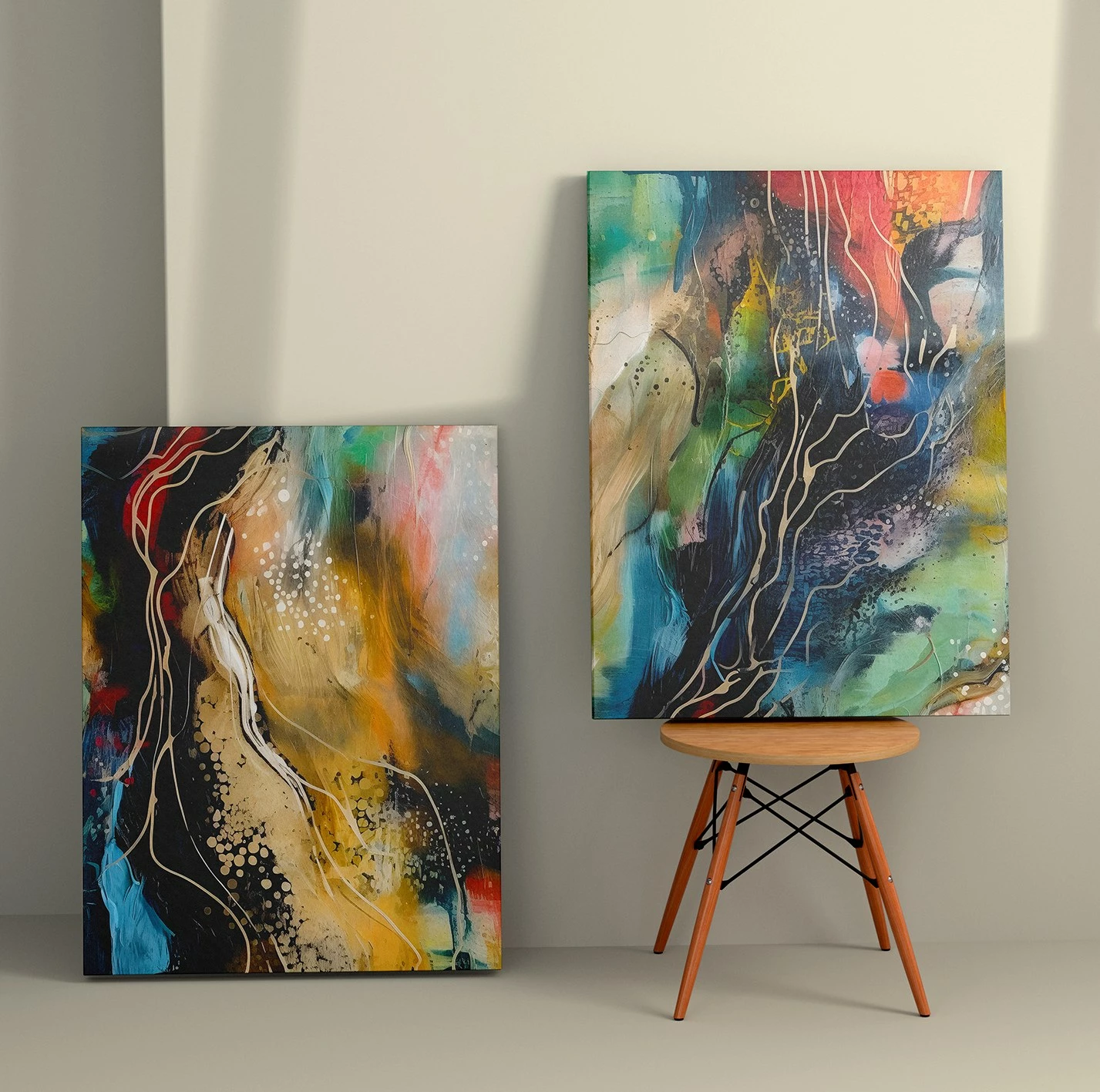 Pikturë dekorative në kanavacë (2 copë), Wallity, 2KNV4380, 70x100cm