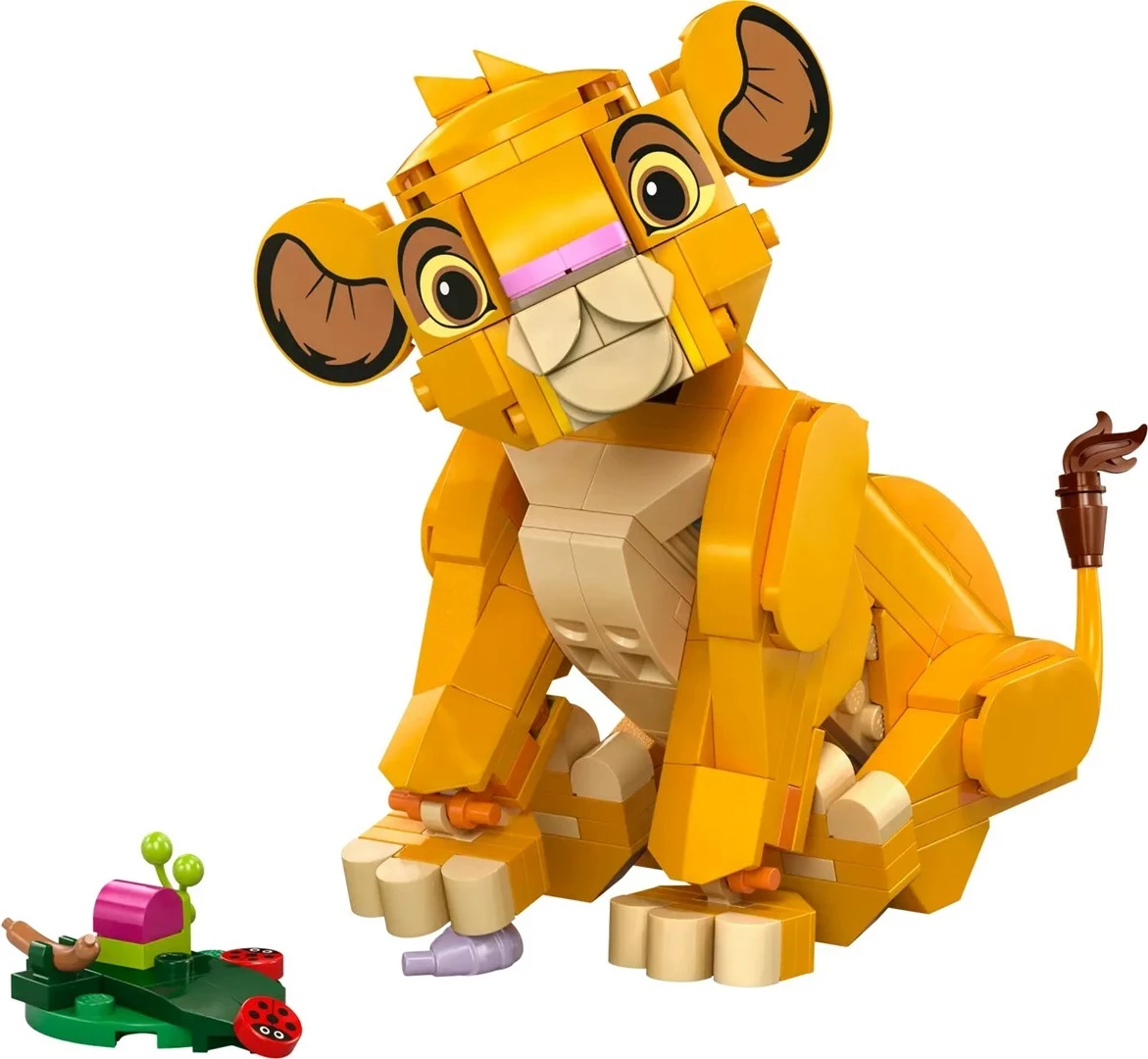 Lodra LEGO Disney Simba 43243, për fëmijë 6+ vjeç, Ngjyrë Verdhë