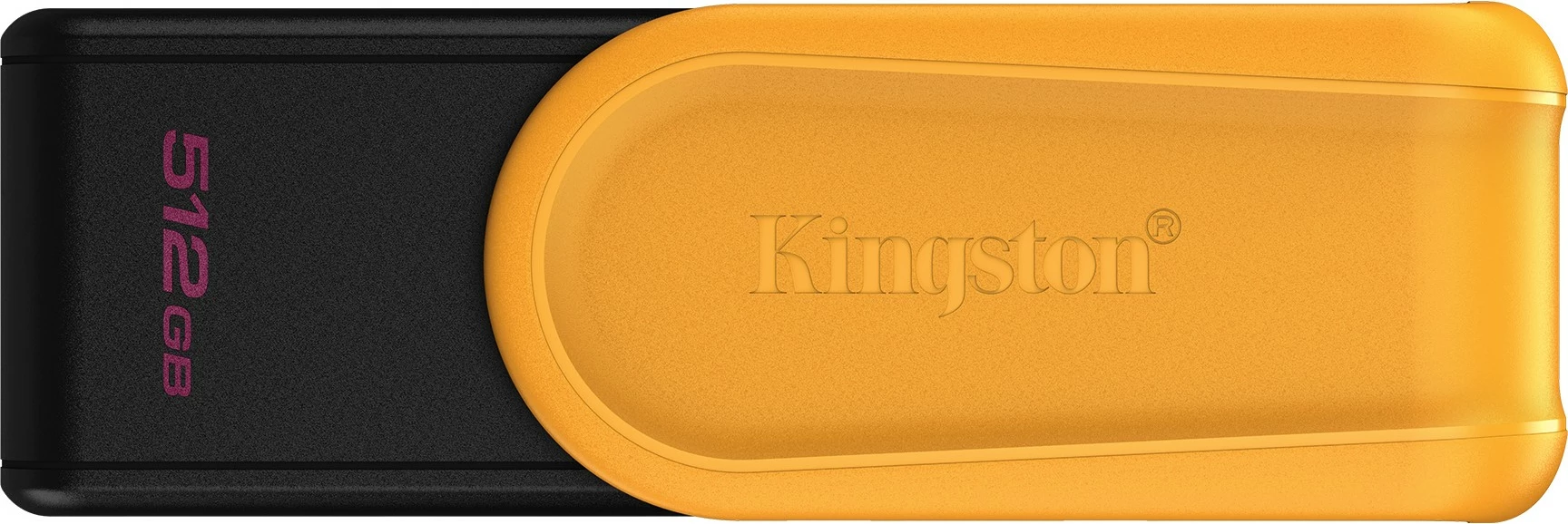 USB Kingston DataTraveler Exodia S 512GB, USB 3.2, zi/verdhë