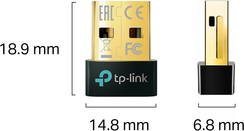 Adapter Bluetooth TP-Link 5.0 Nano USB, Wireless, USB Type-A, i zi