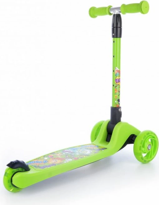 Trotinet për fëmijë Tempish, jeshile dhe rozë