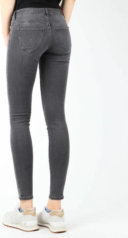 Pantallona të ngushta Wrangler femra, të hirit