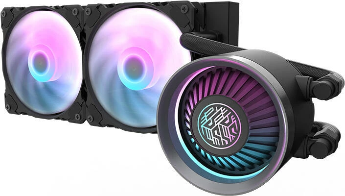 Kasë ftohëse me ujë Darkflash DN 240, ARGB, për CPU, e zezë