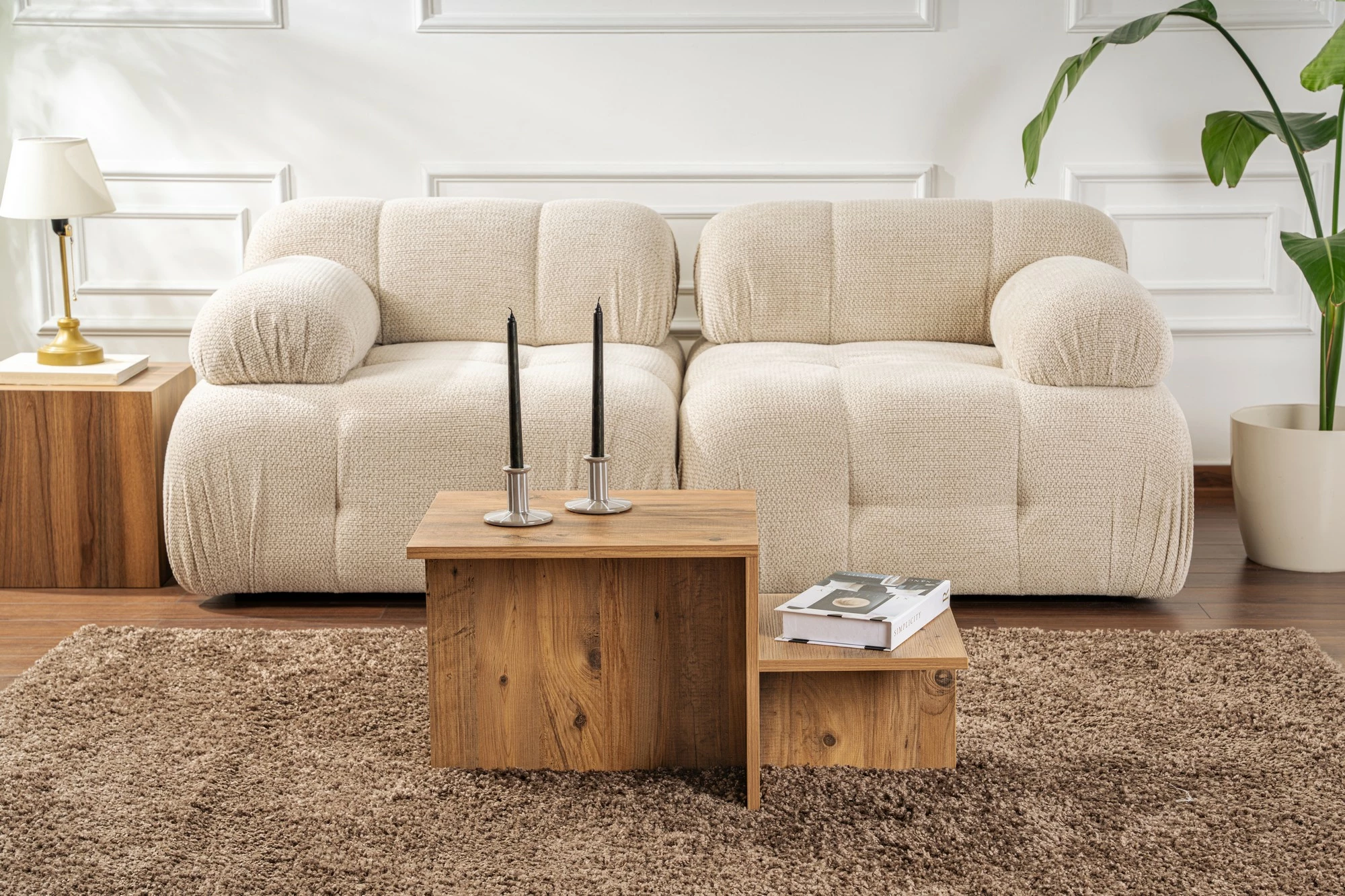 Tavolinë kafeje Nordure, Harmony, ngjyrë Atlantic Pine