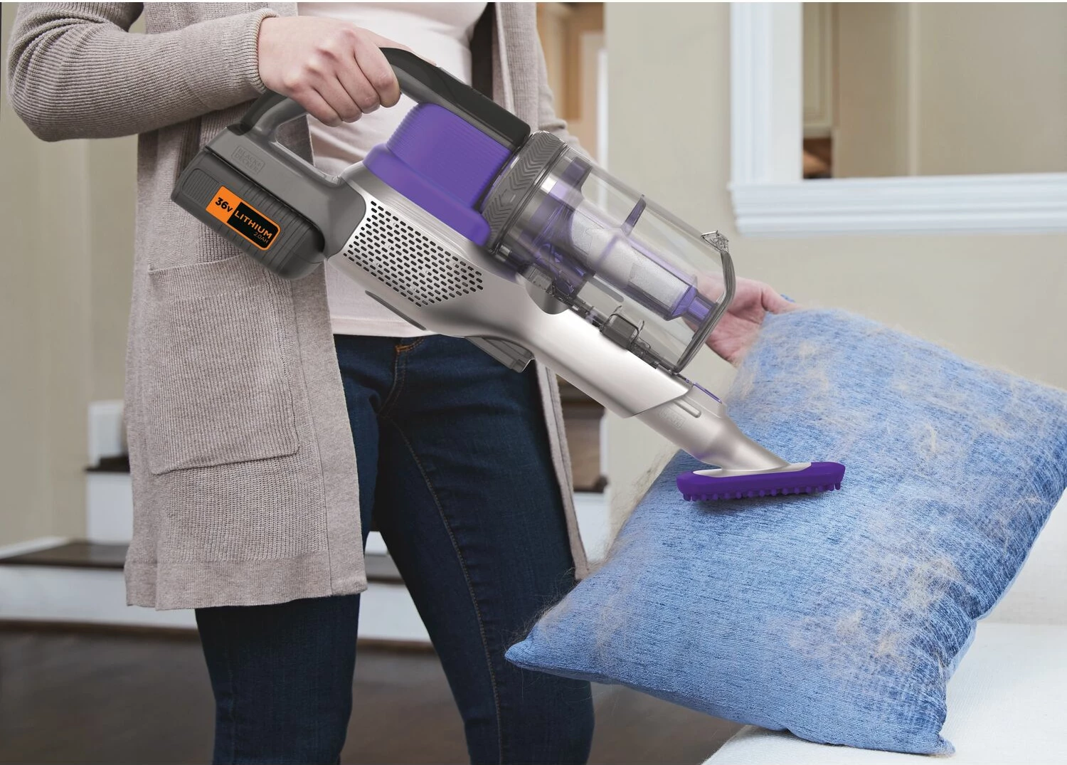 Fshesë me bateri Black+Decker BHFEV362DP 36V 2.0Ah 4-në-1 750 ml, e zezë