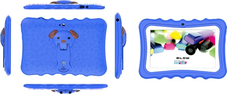 Tablet BLOW KidsTAB7 V2, 7", 4/32GB, Android 14, Kaltër, me mbështjellës për fëmijë