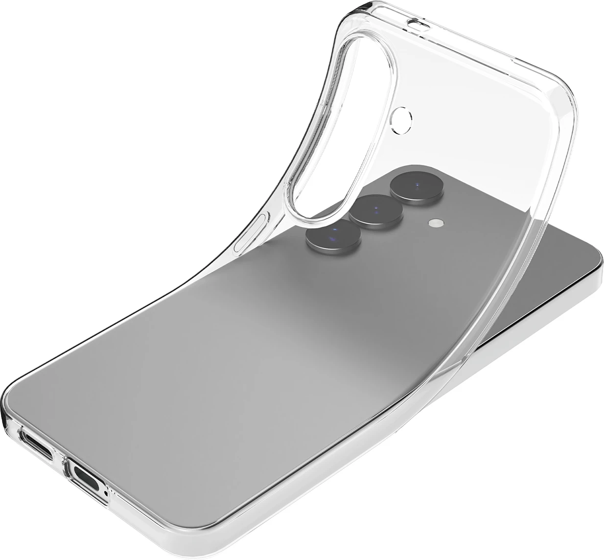 Mbështjellës silikoni Puro 03 Nude për Samsung Galaxy S25, Transparent