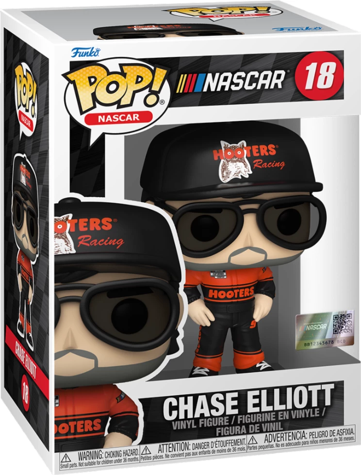Figurinë vinili Funko POP! NASCAR #18 Chase Elliott (Hooters)