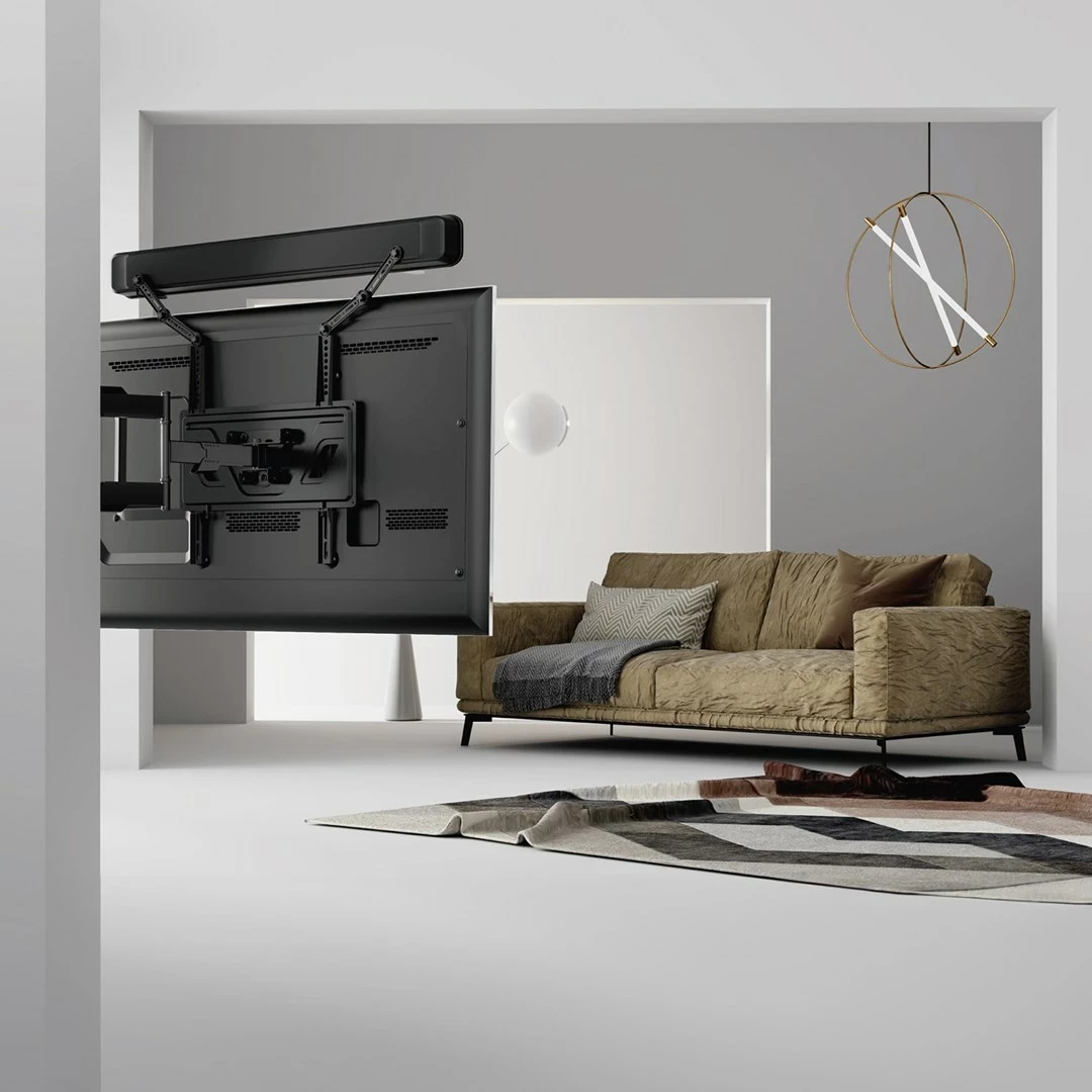 Mbajtëse universale për soundbar Maclean MC-334, VESA 600x400, e zezë