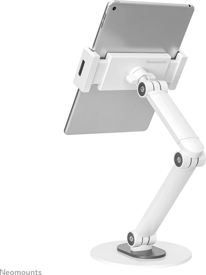 Mbajtëse tavoline Neomounts DS15-550WH1, universal, për tabletë/celular, rrotullim 360°, e bardhë
