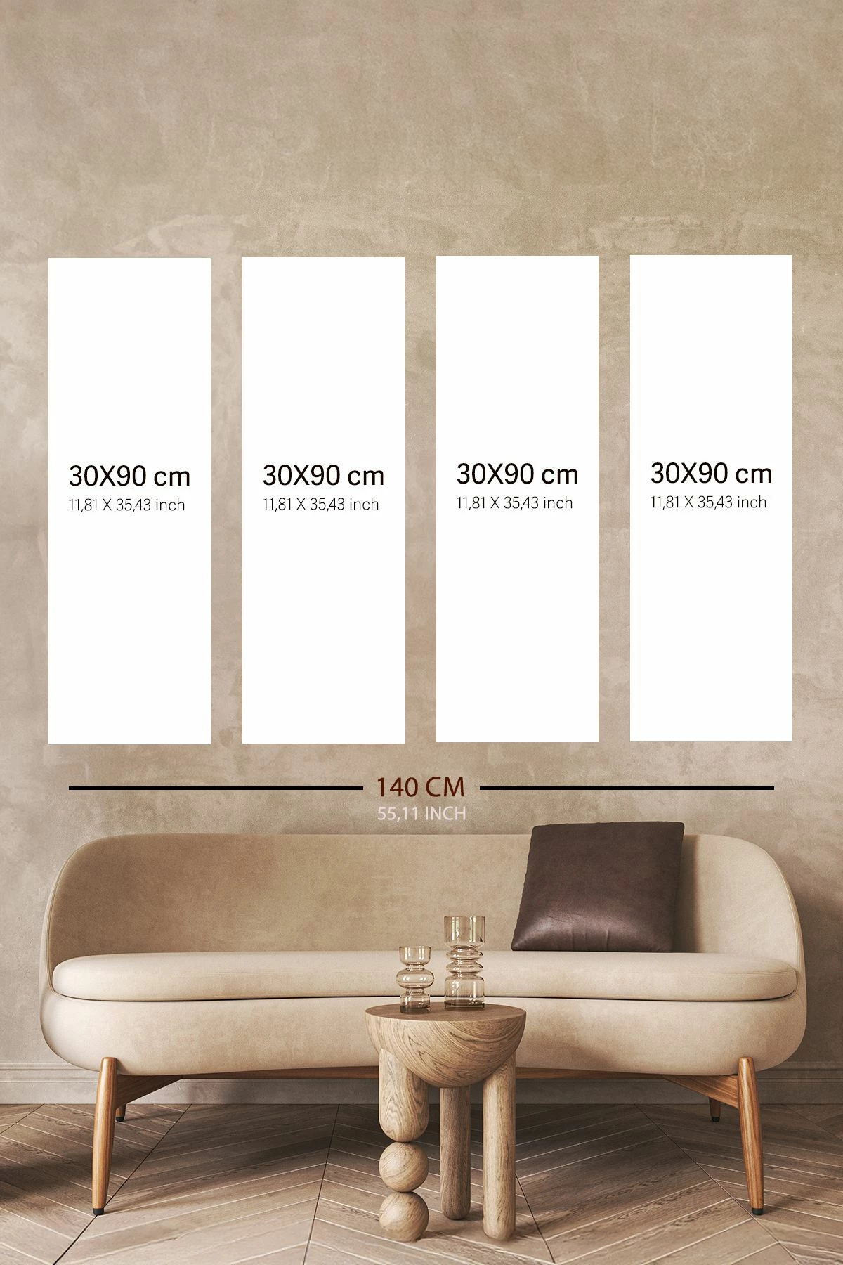 Pikturë dekorative në kanavacë (4 pjesë), Wallity, Ersycnvs4Asm5