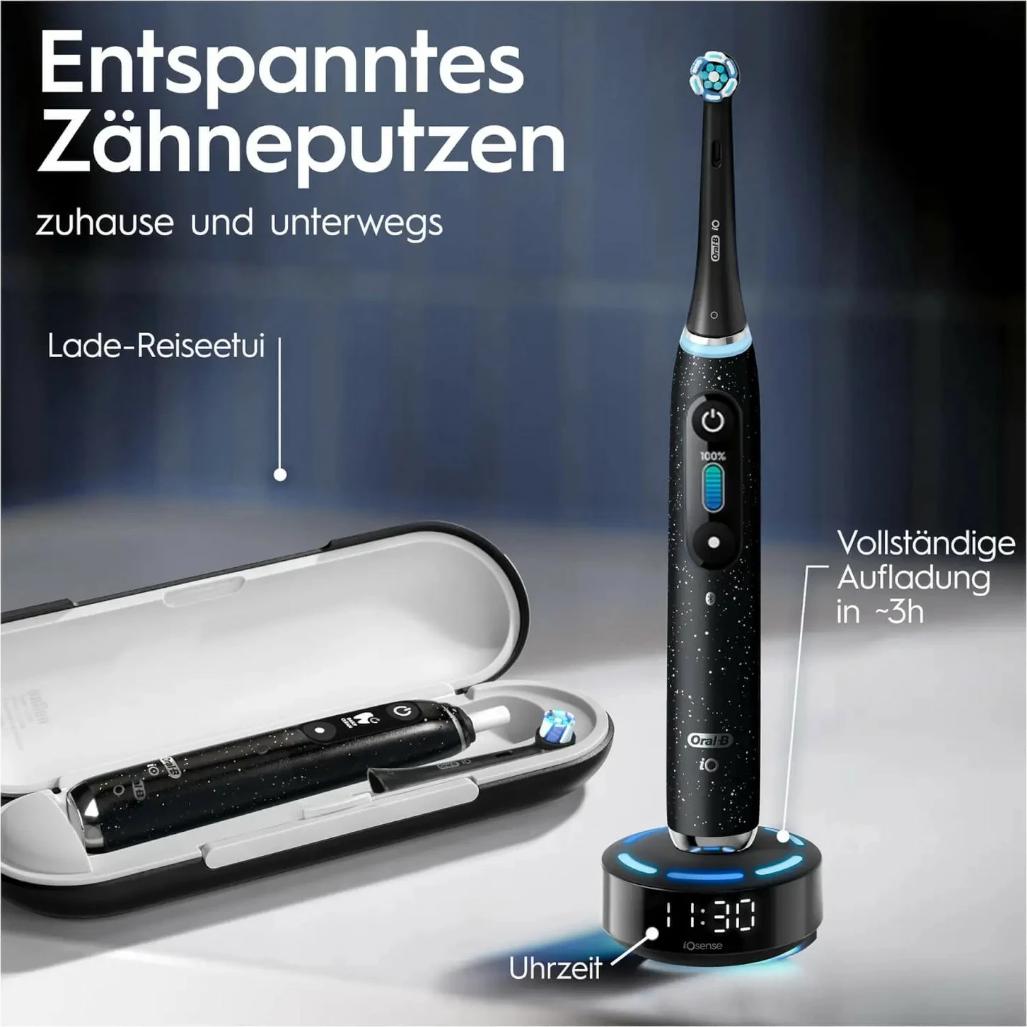 Furçë dhëmbësh rrotulluese Oral-B iO iO10, Cosmic Black