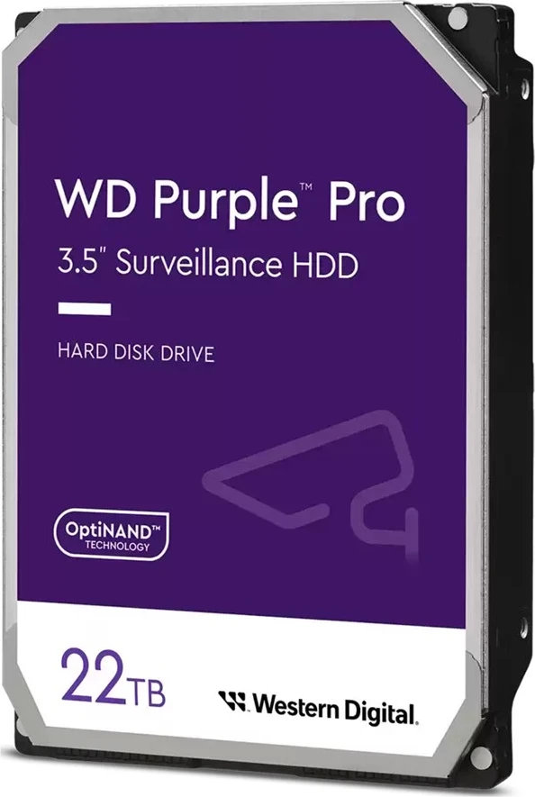 Disk i fortë WD Purple Pro 22TB, Serial ATA III për sistemet e mbikëqyrjes