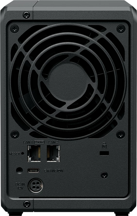 NAS Synology DS725+ 2-bay 3.5\"/2.5\" SATA, 2x M.2 NVMe, Ryzen R1600, 4GB DDR4 ECC, 2.5GbE, i zi