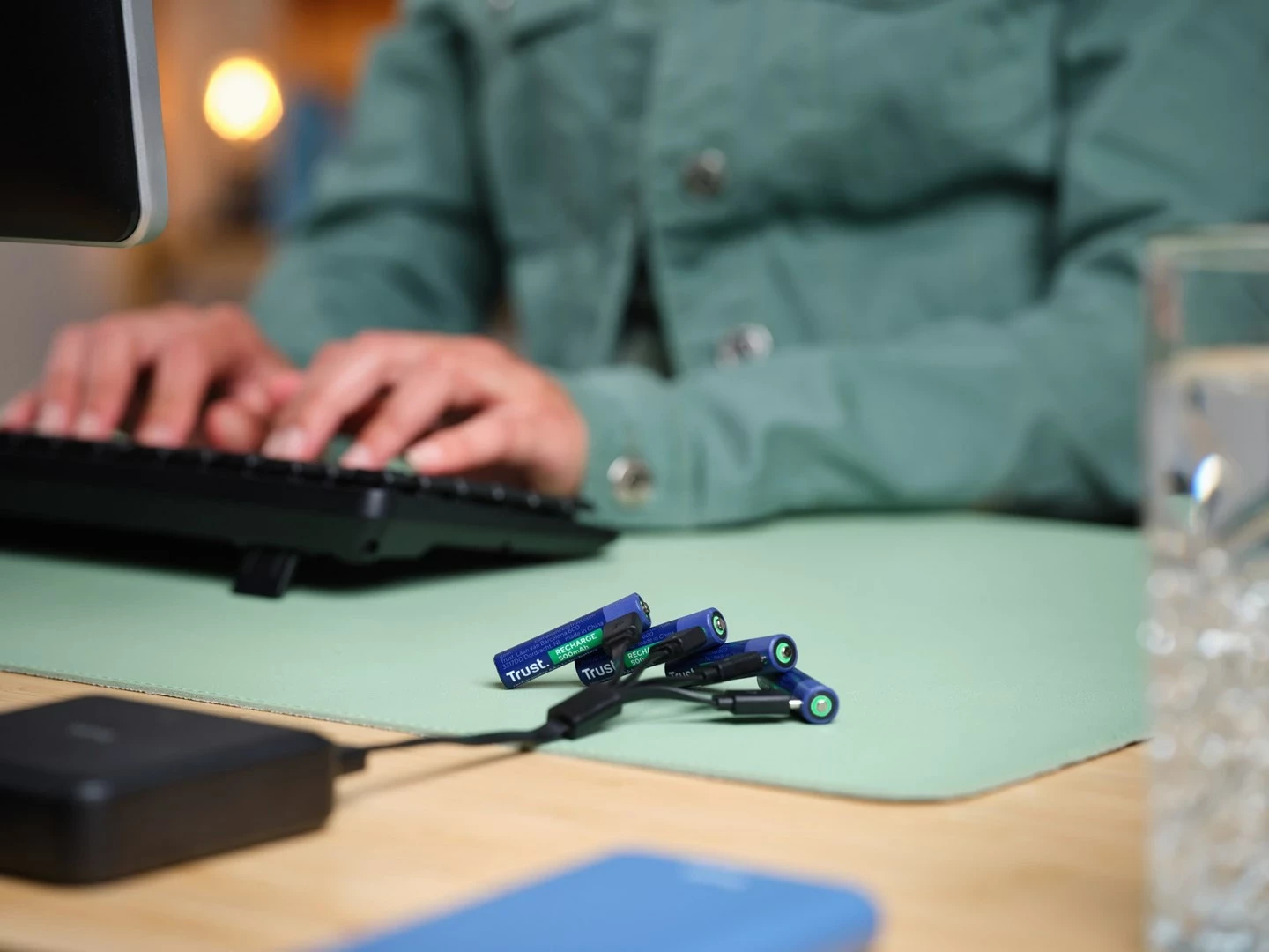 Bateri të rikarikueshme Trust 25671 AAA, 500 mAh, set prej 4 copë, Jeshile