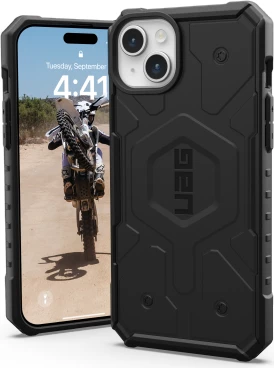 Mbështjellës UAG Pathfinder MagSafe për iPhone 15 Plus, i zi