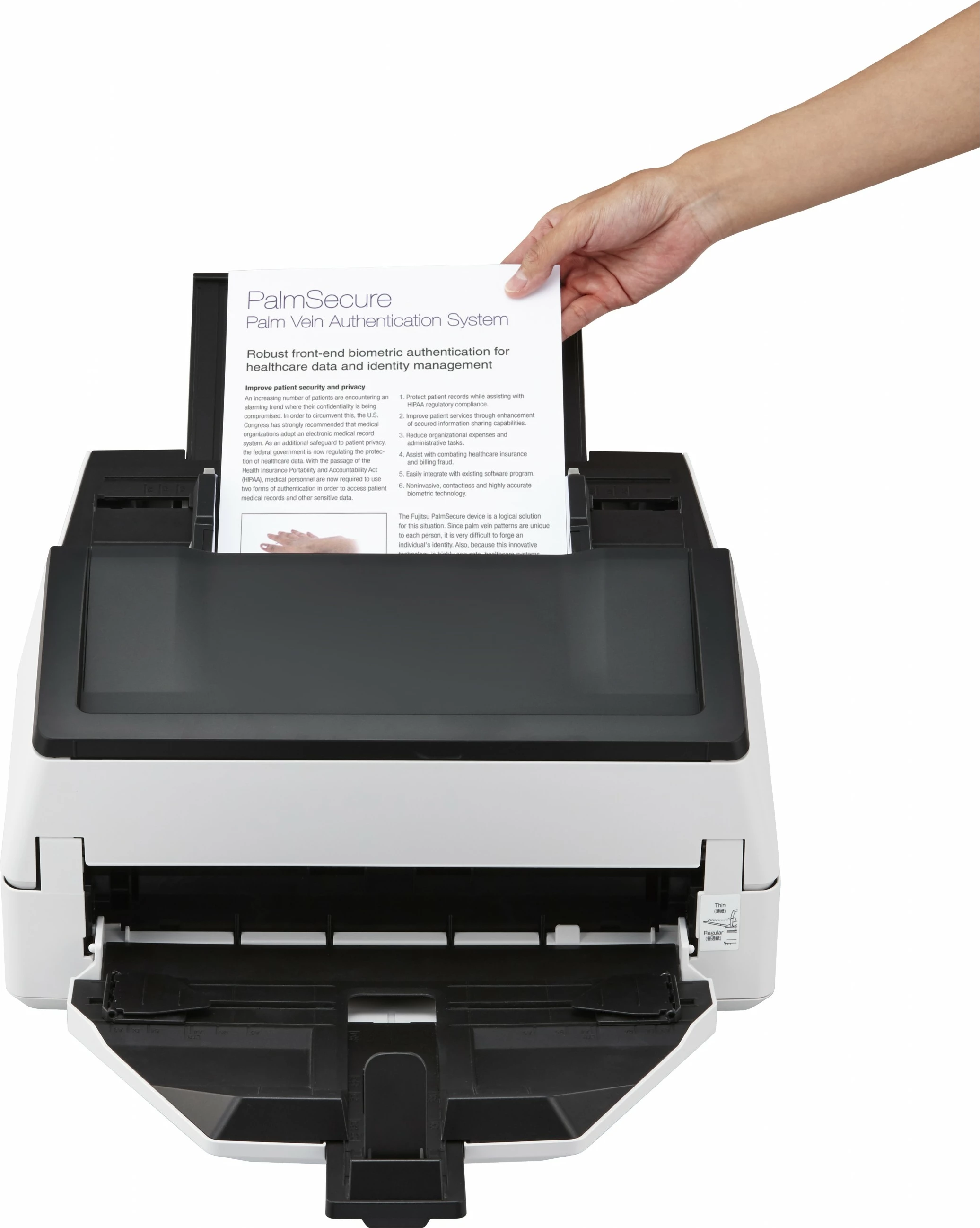 Skaner dokumentesh Ricoh fi-7600, ADF 300 fletë, ngjyrë bardhë/zezë