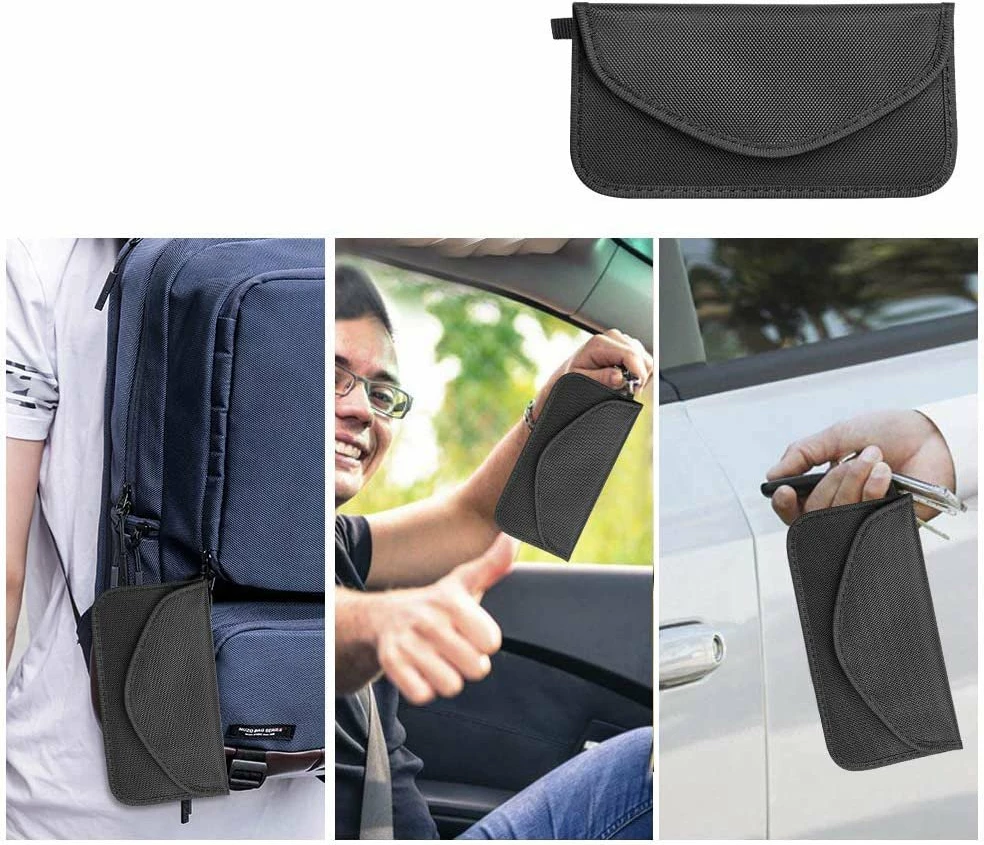 Mbështjellës anti-vjedhje Hurtel Faraday Box, 20x11cm, i zi