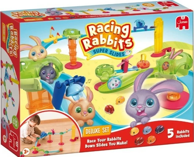 Set ndërtimi lodrash Tm Toys Deluxe Racing Rabbits, 5 lepuj, plastikë, shumëngjyrësh