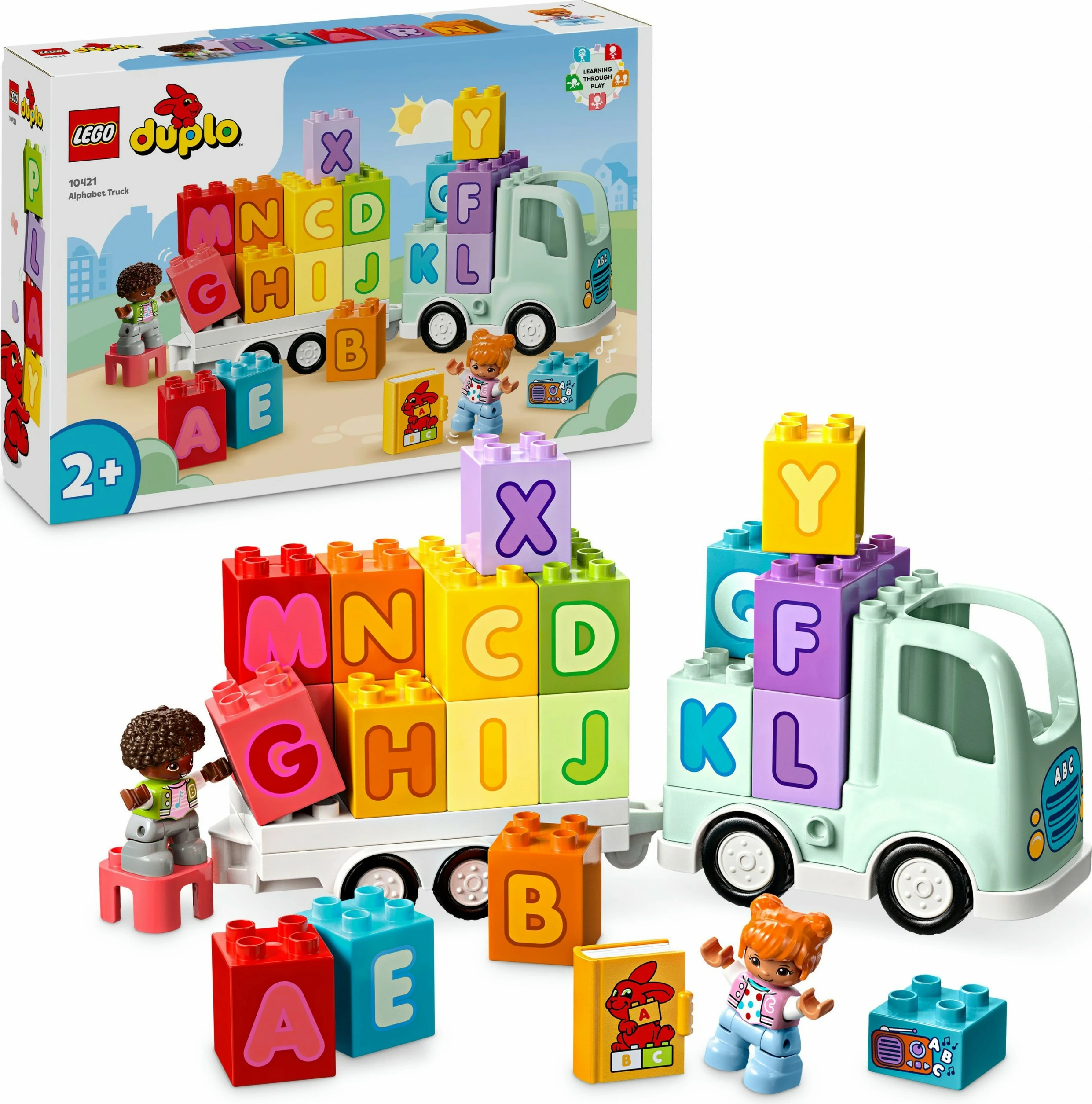 Set ndërtimi LEGO DUPLO Alphabet Truck, 36 pjesë, shumëngjyrësh