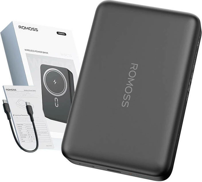 Powerbank Romoss WSC10, 10000mAh, 20W, e zezë