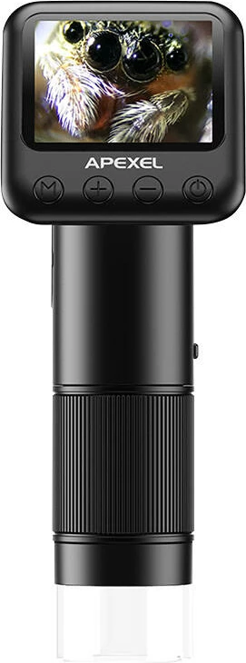 Mikroskop digjital me ekran LCD APEXEL APL-MS008, i zi